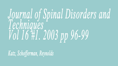 The sacroiliac joint. A potential cause of pain after the lumbar fusion to the sacrum.